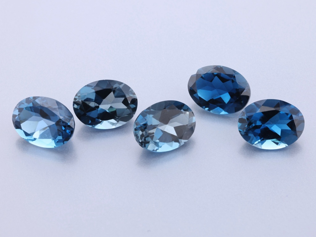 London Blue Topaz 8x6mm Oval 