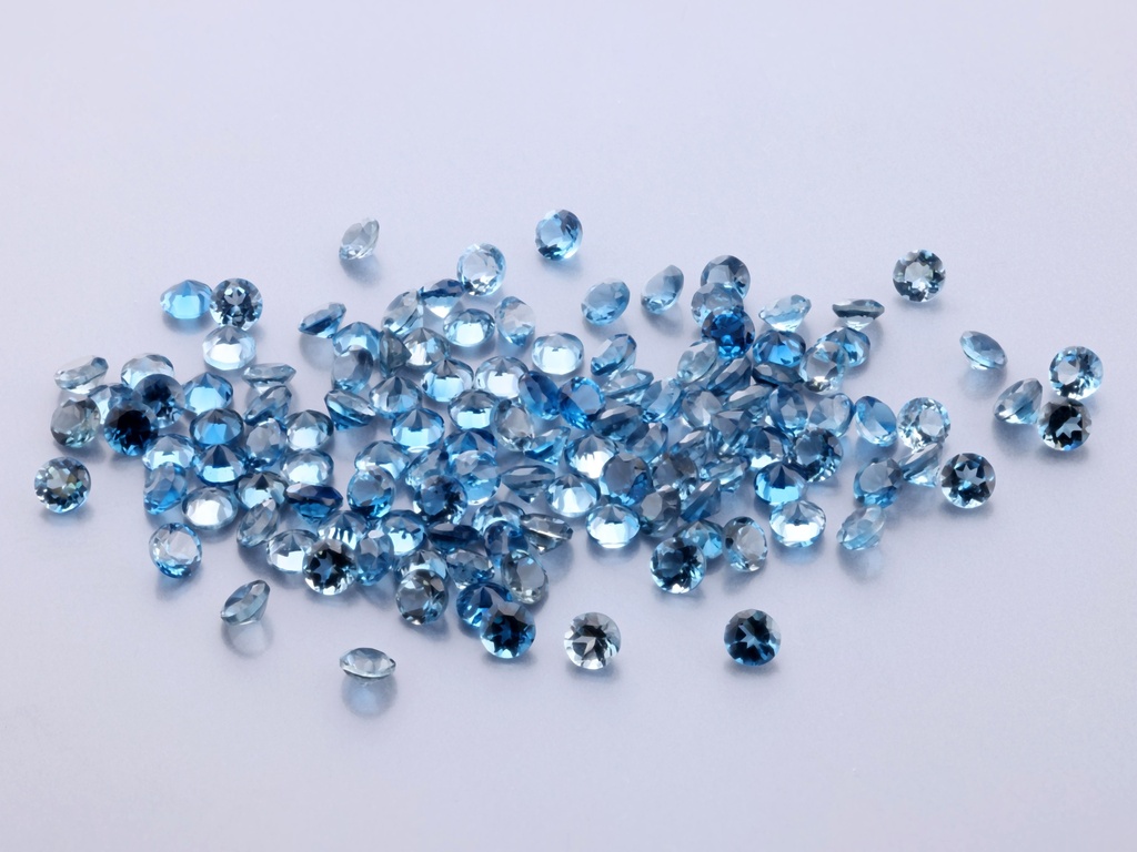 London Blue Topaz 2.25mm Round