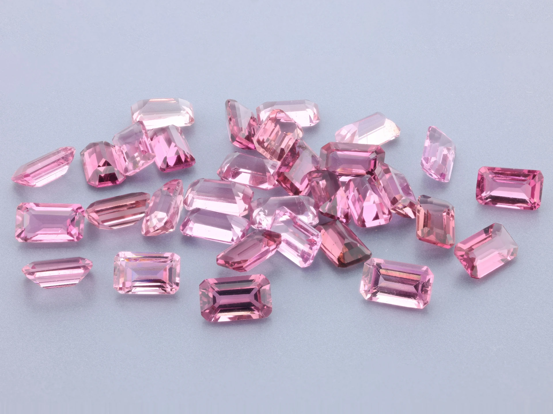 Pink Tourmaline 5x3mm Emerald Cut