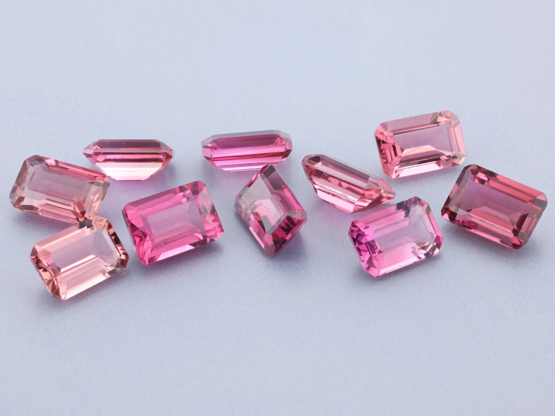 Pink Tourmaline 6x4mm Emerald Cut