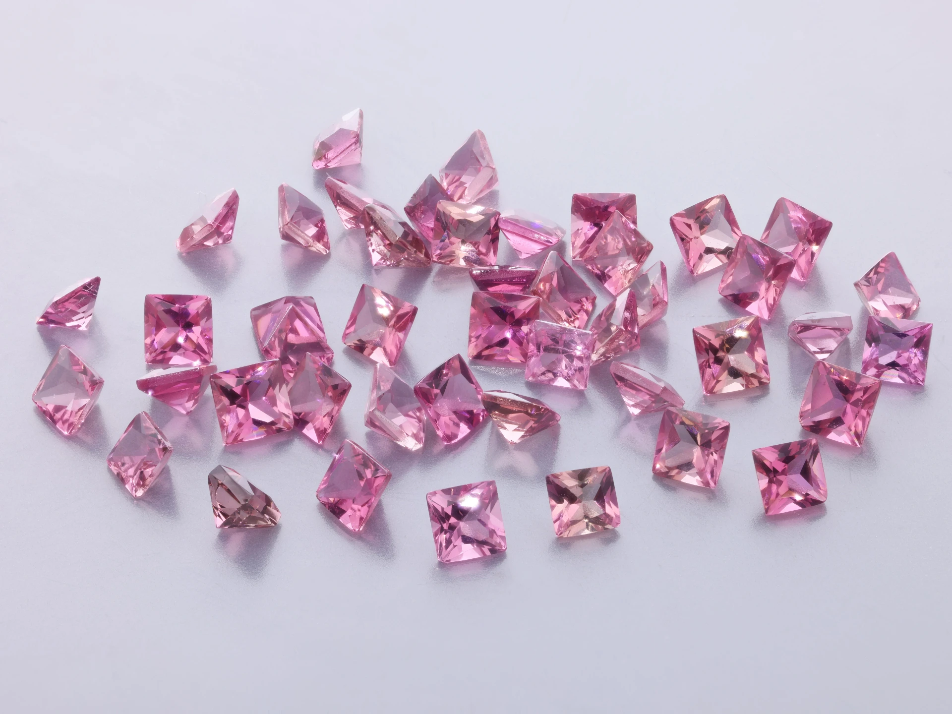 Pink Tourmaline 2.25mm Princess Cut