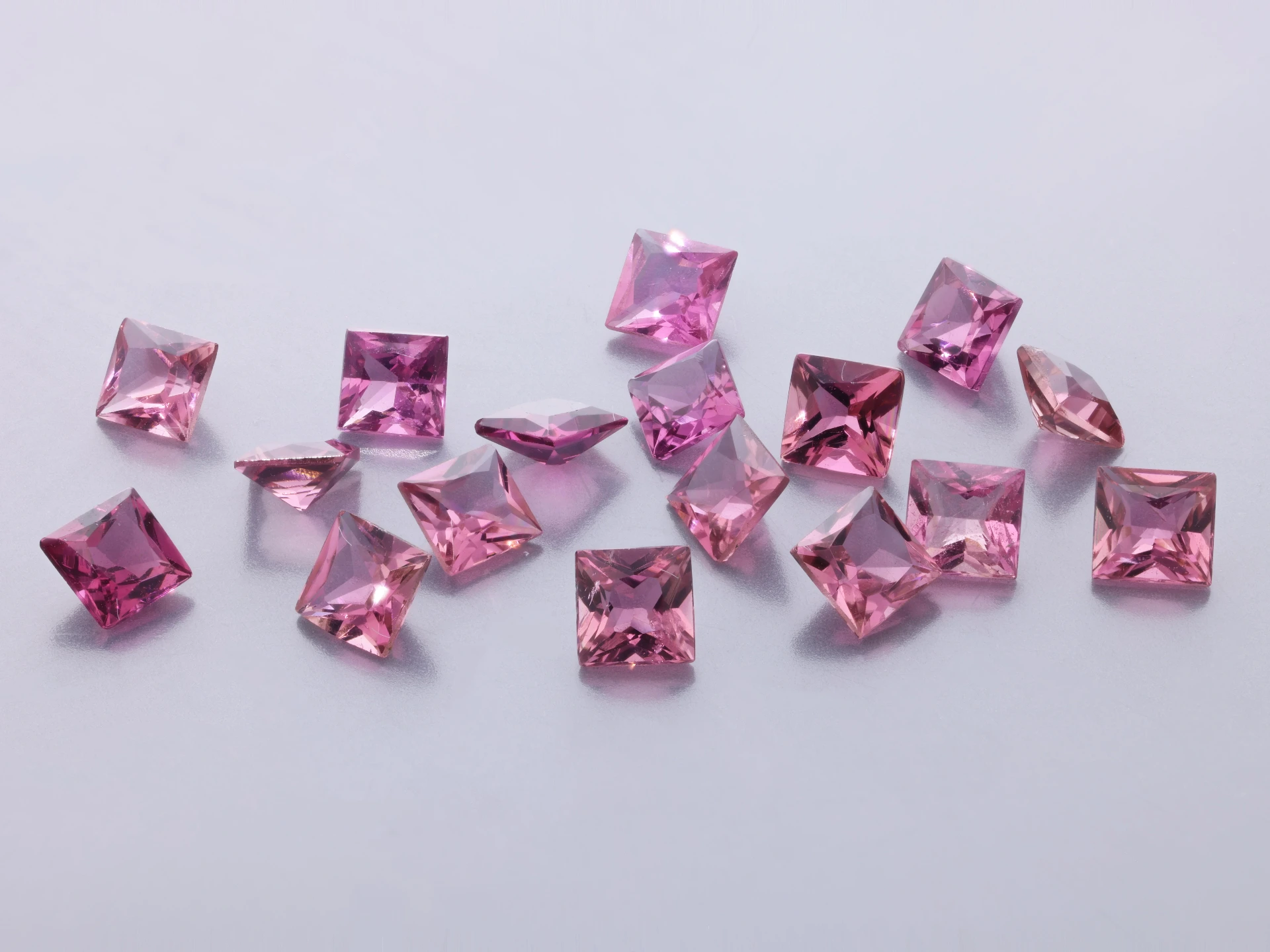 Pink Tourmaline 2.50mm Princess Cut