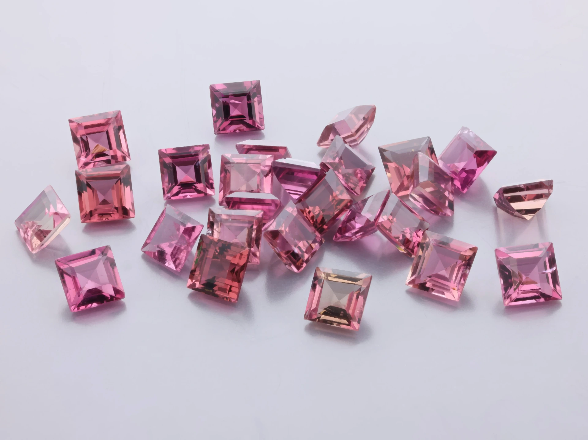 Pink Tourmaline 4.00mm Carre Cut