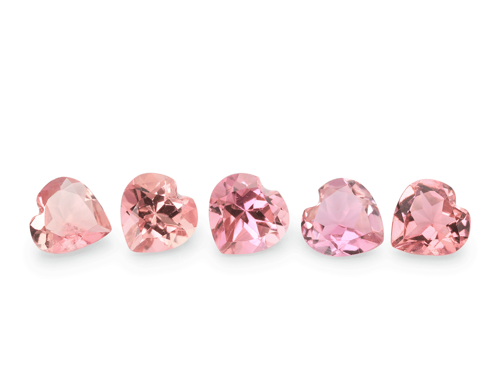 Pink Tourmaline 4.00mm Heart Shape