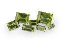Peridot 4x2mm +/- Baguette
