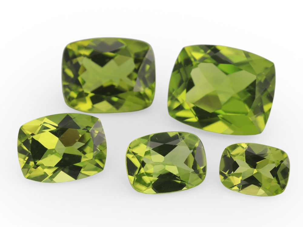 [PRAB1008] Peridot 10x8mm Cushion