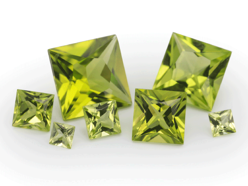 [PRQP0400] Peridot 4.00mm Princess Cut