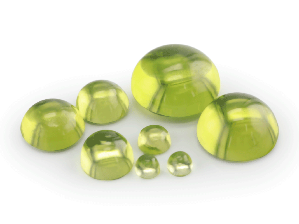 [PRRC1000] Peridot 10mm Round Cabochon 