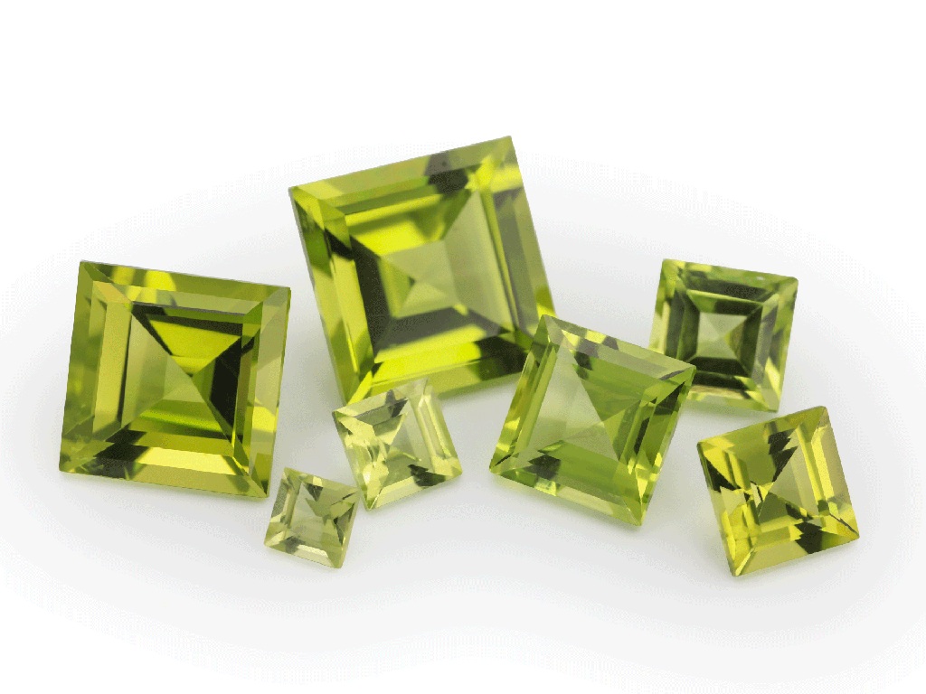 [PRQS0550] Peridot 5.50mm Carre Cut