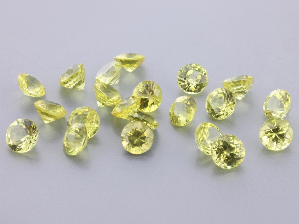 Beryllium Treated Sapphire 3.50mm Round Yellow