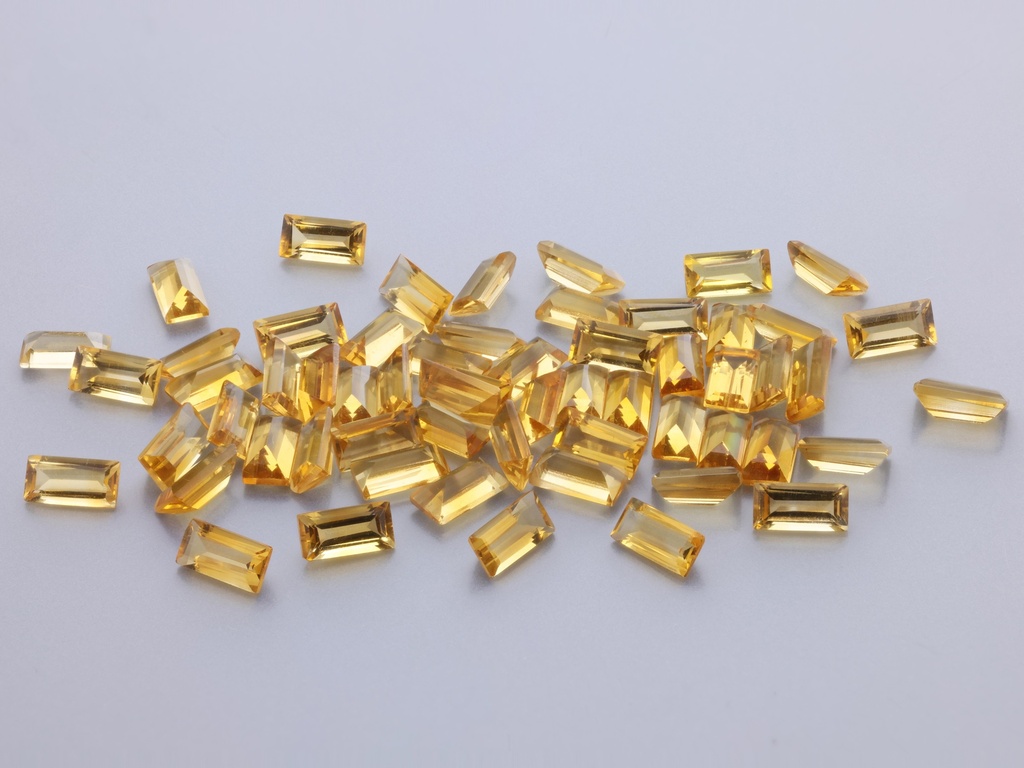 Citrine 4x2mm Baguette 