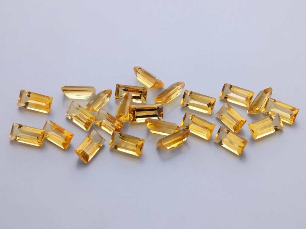 Citrine 5x2.5mm Baguette 
