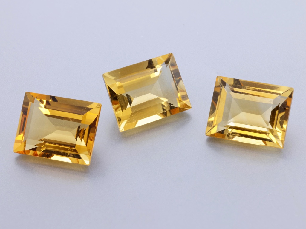 Citrine 9x7mm Baguette