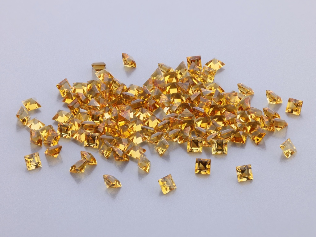 Citrine 2.00mm Carre Cut