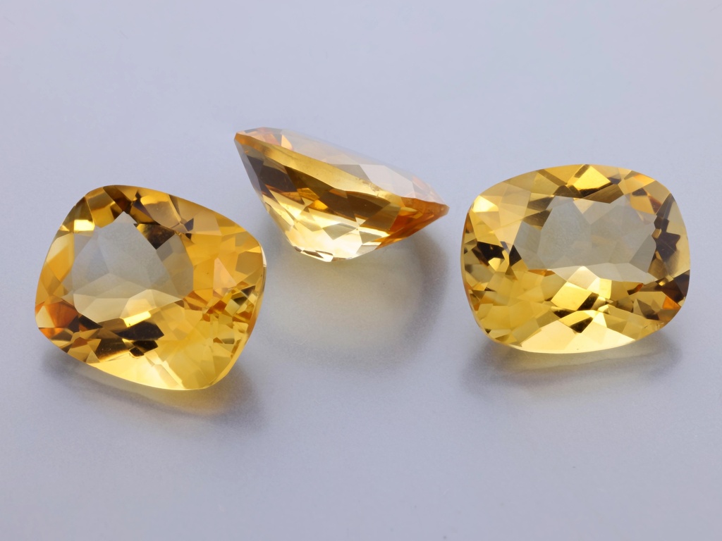 Citrine 12x10mm Cushion