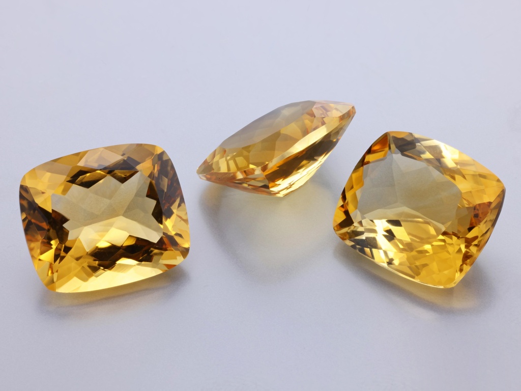 Citrine 14x12mm Cushion