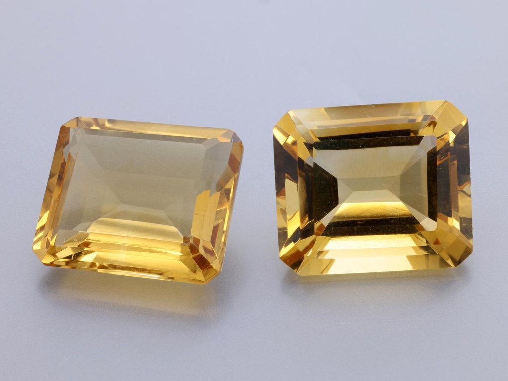 Citrine 14x12mm Emerald Cut
