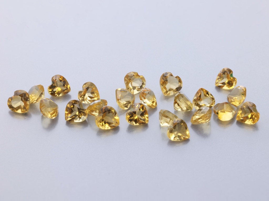 Citrine 3.00mm Heart Shape 