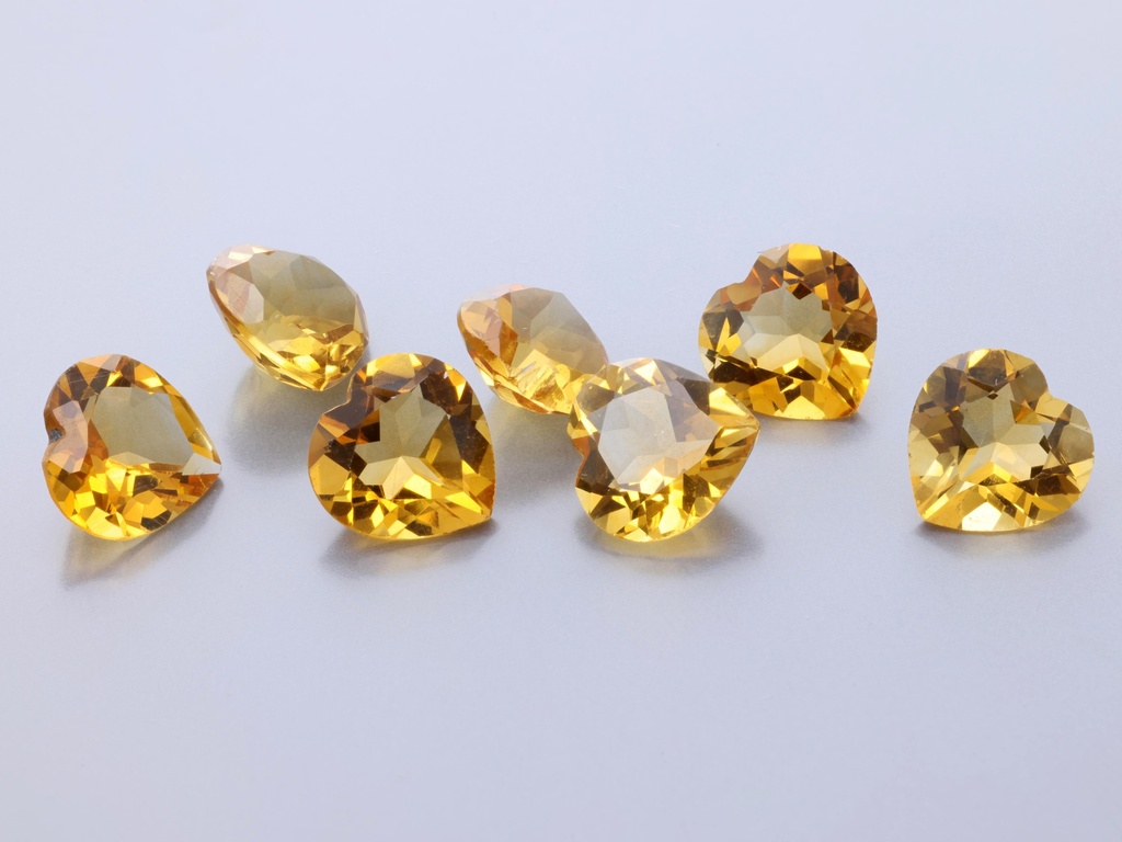 Citrine 8.00mm Heart Shape 