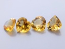 Citrine 10mm Heart Shape 