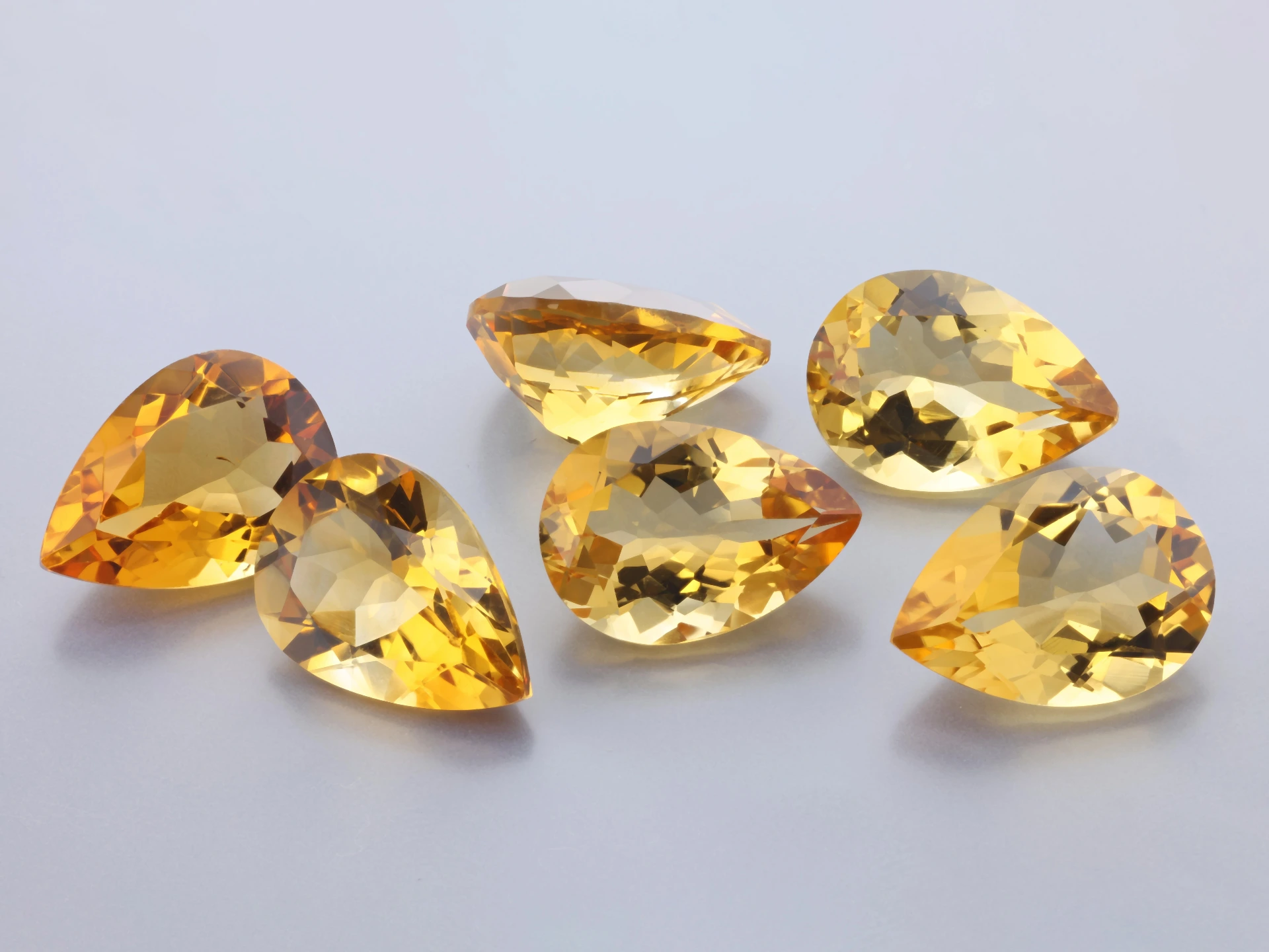 Citrine 14x10mm Pear Shape