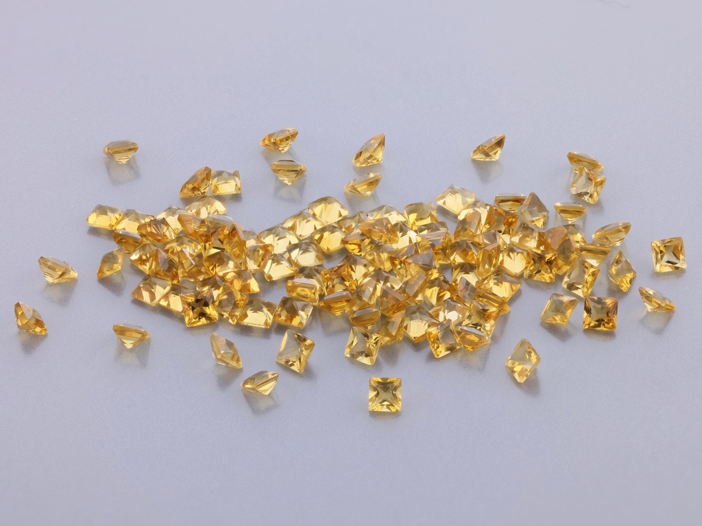 Citrine 2.00mm Princess Cut