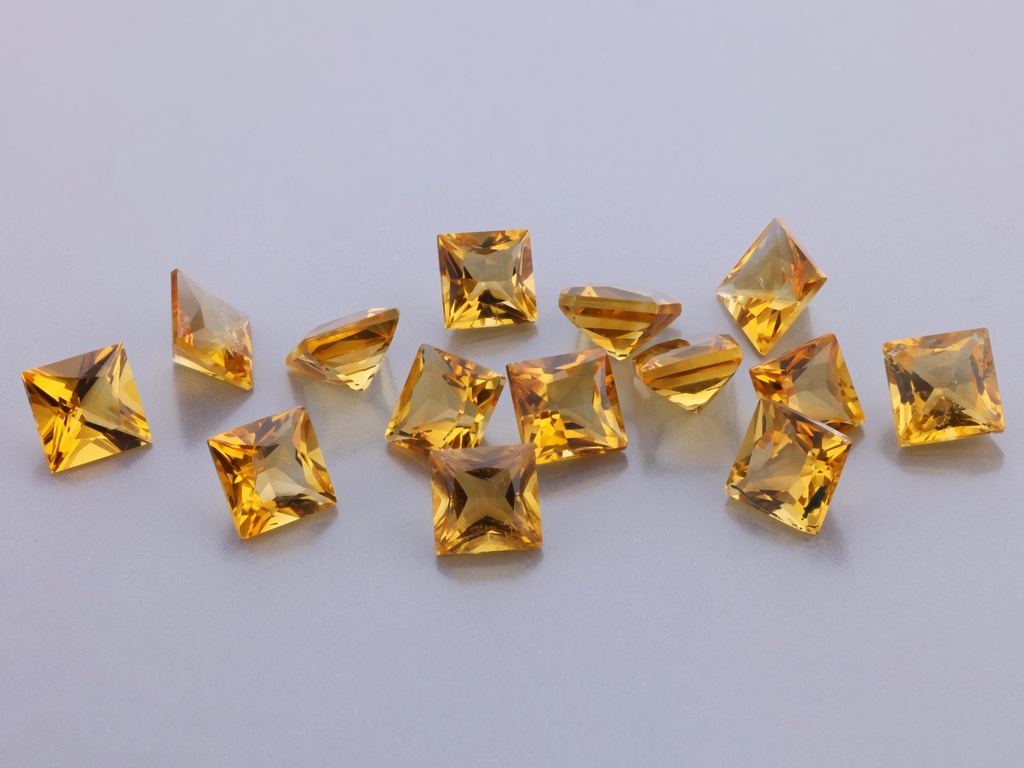Citrine 4.50mm Princess Cut