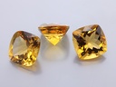 Citrine 12mm Square Cushion