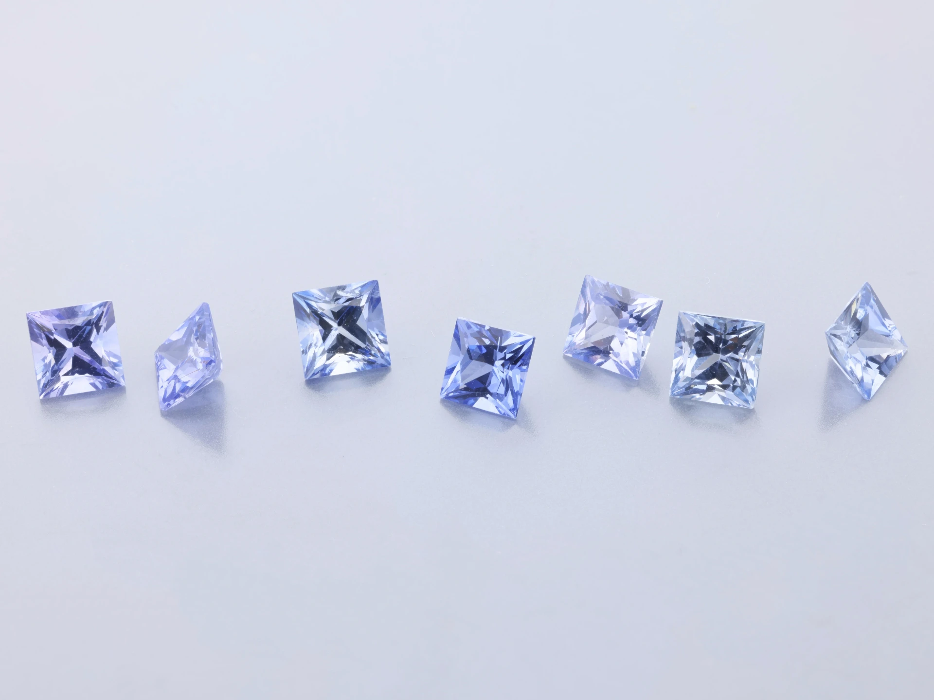 Ceylon Sapphire 4.00mm Princess Cut Light Blue