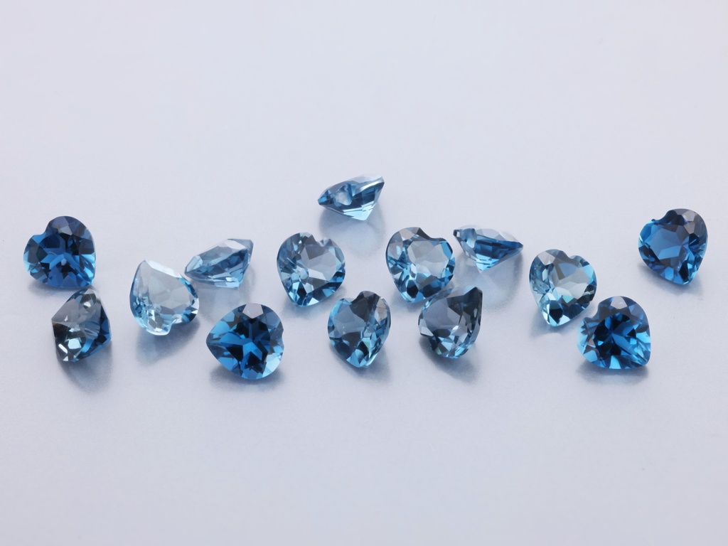 Topaz London Blue 4.00mm Heart Shape 