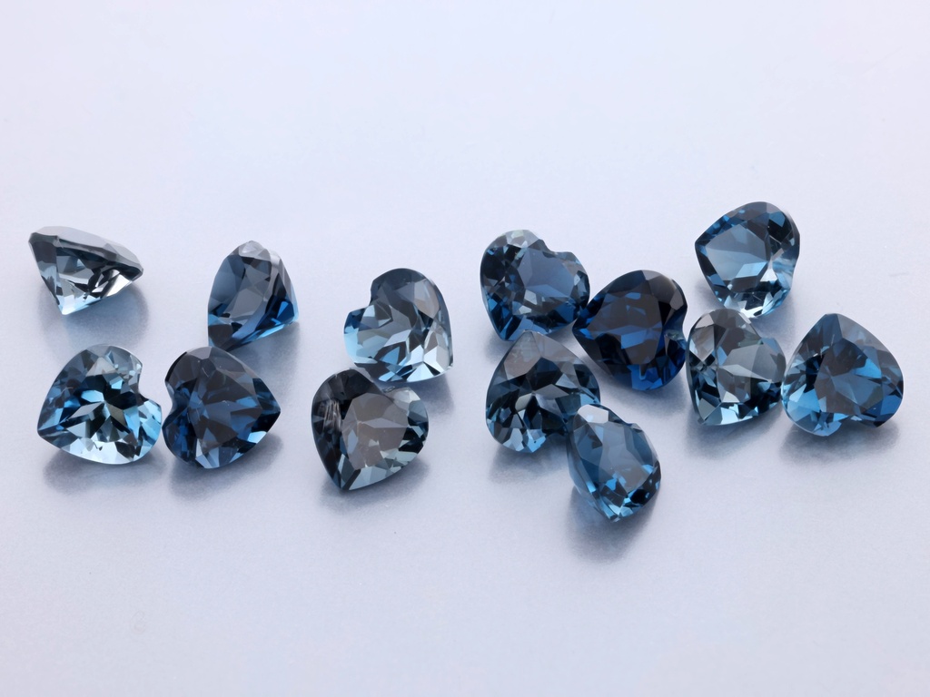 Topaz London Blue 5.00mm Heart Shape 