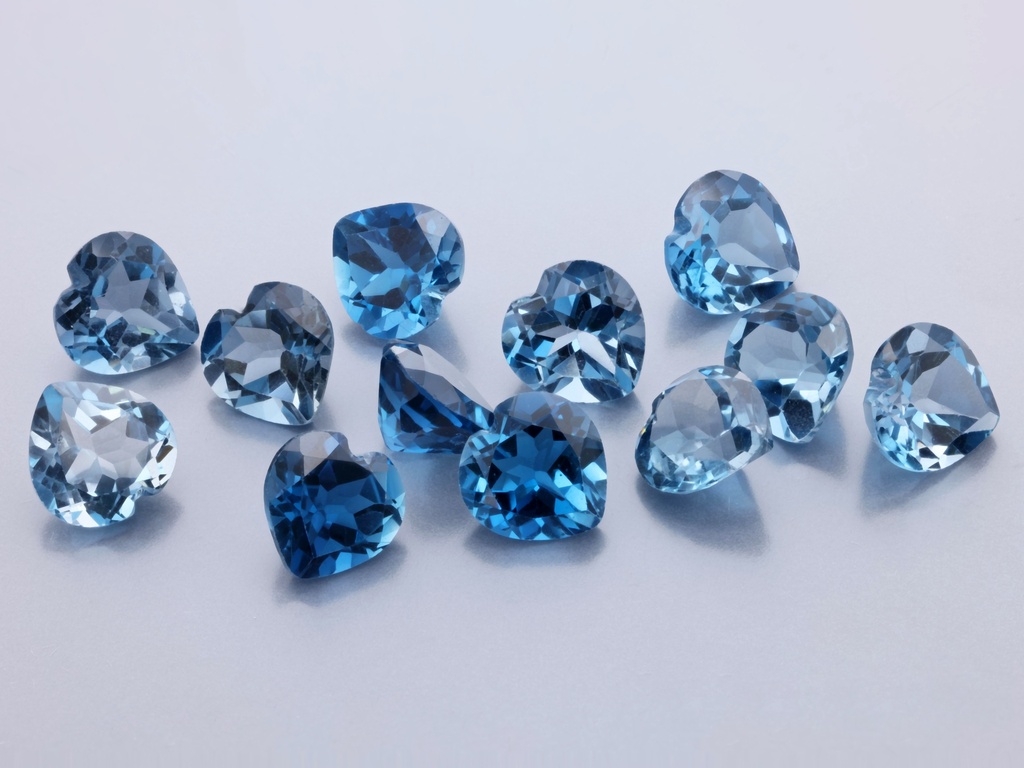 Topaz London Blue 6.00mm Heart Shape 