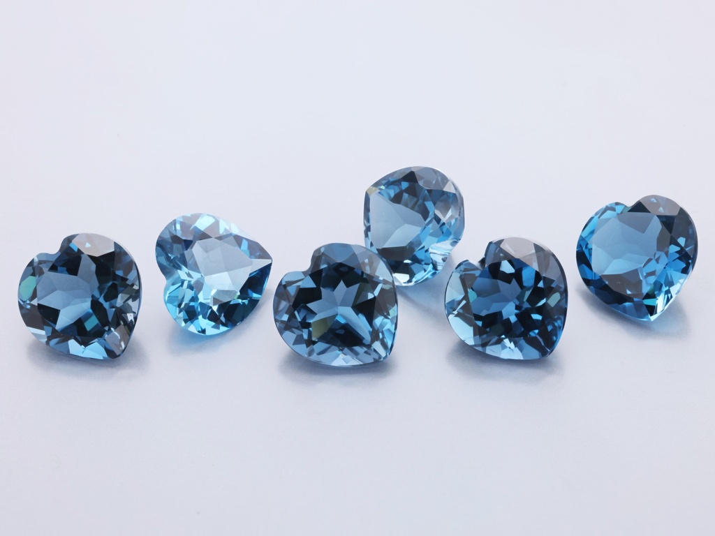 Topaz London Blue 9.00mm Heart Shape 