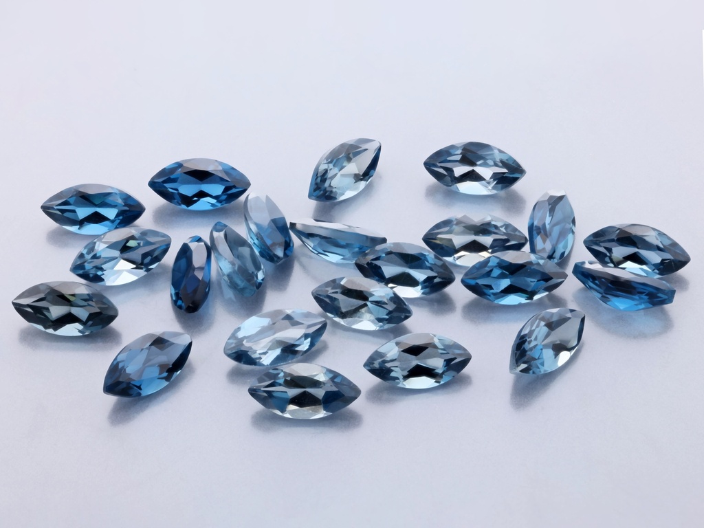 Topaz London Blue 6x3mm Marquise 