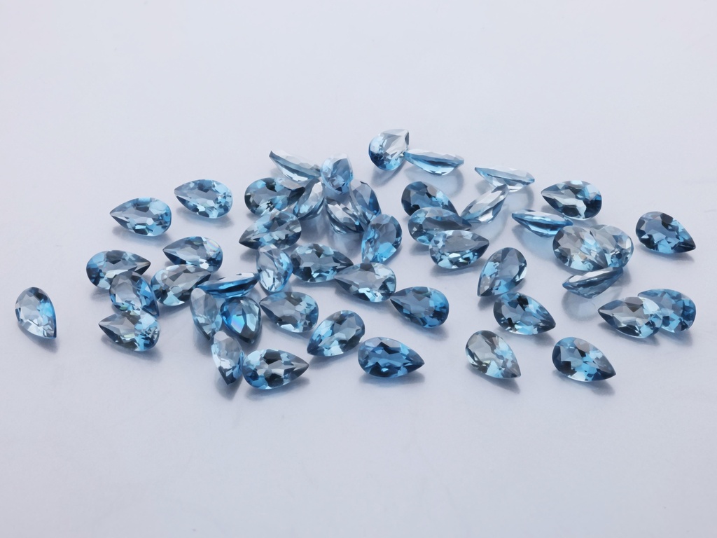 Topaz London Blue 5x3mm Pear Shape 