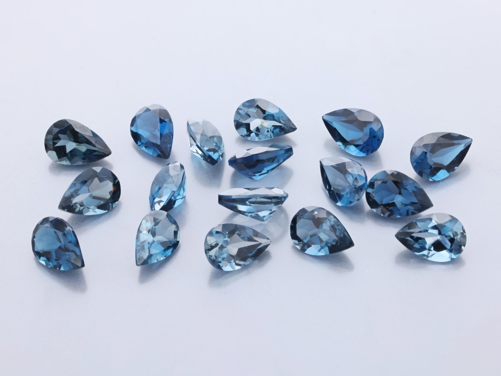 Topaz London Blue 6x4mm Pear Shape 