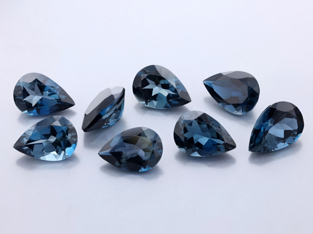 Topaz London Blue 10x7mm Pear Shape 