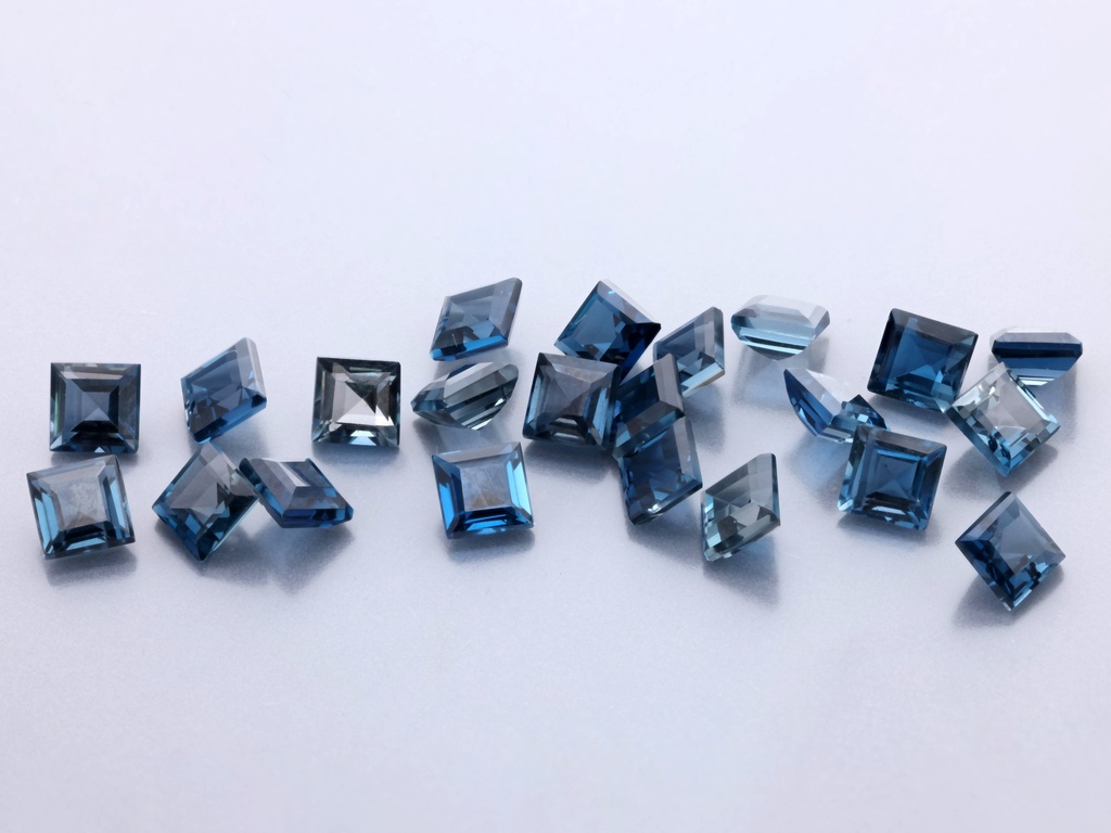 Topaz London Blue 3.00mm Princess Cut