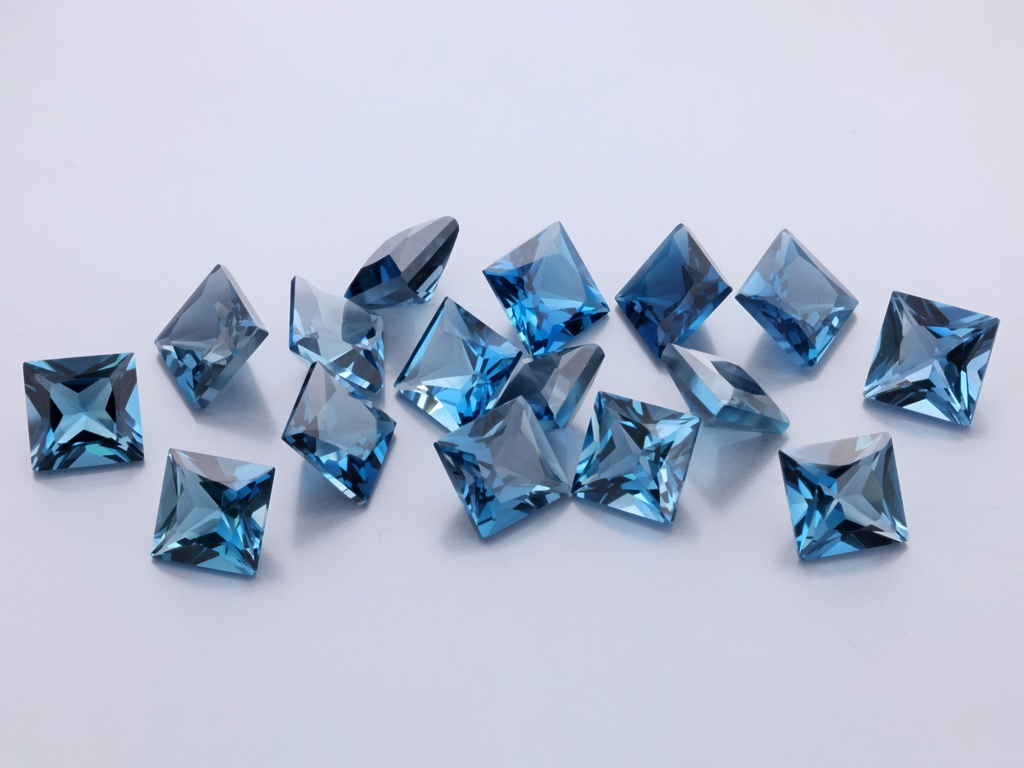Topaz London Blue 6.00mm Princess Cut