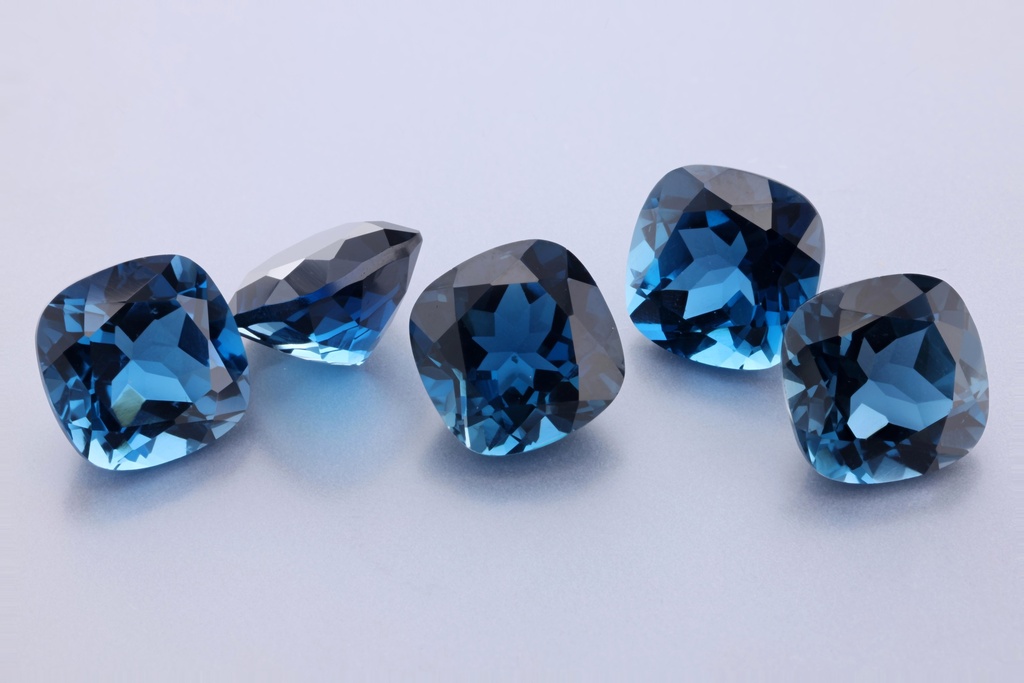Topaz London Blue 9.00mm Square Cushion