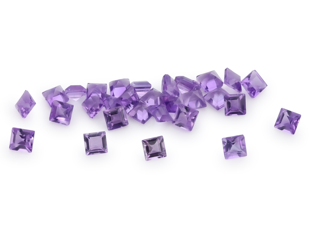 Amethyst Light 2.50mm Carre Cut