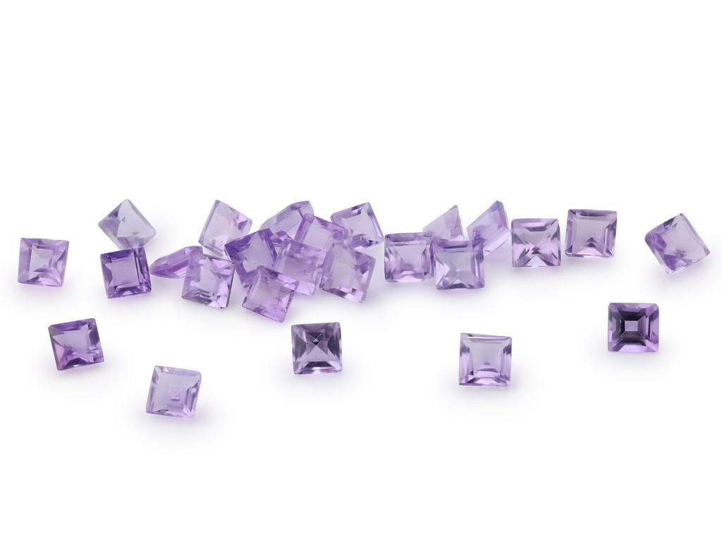 Amethyst Light 2.75mm Carre Cut