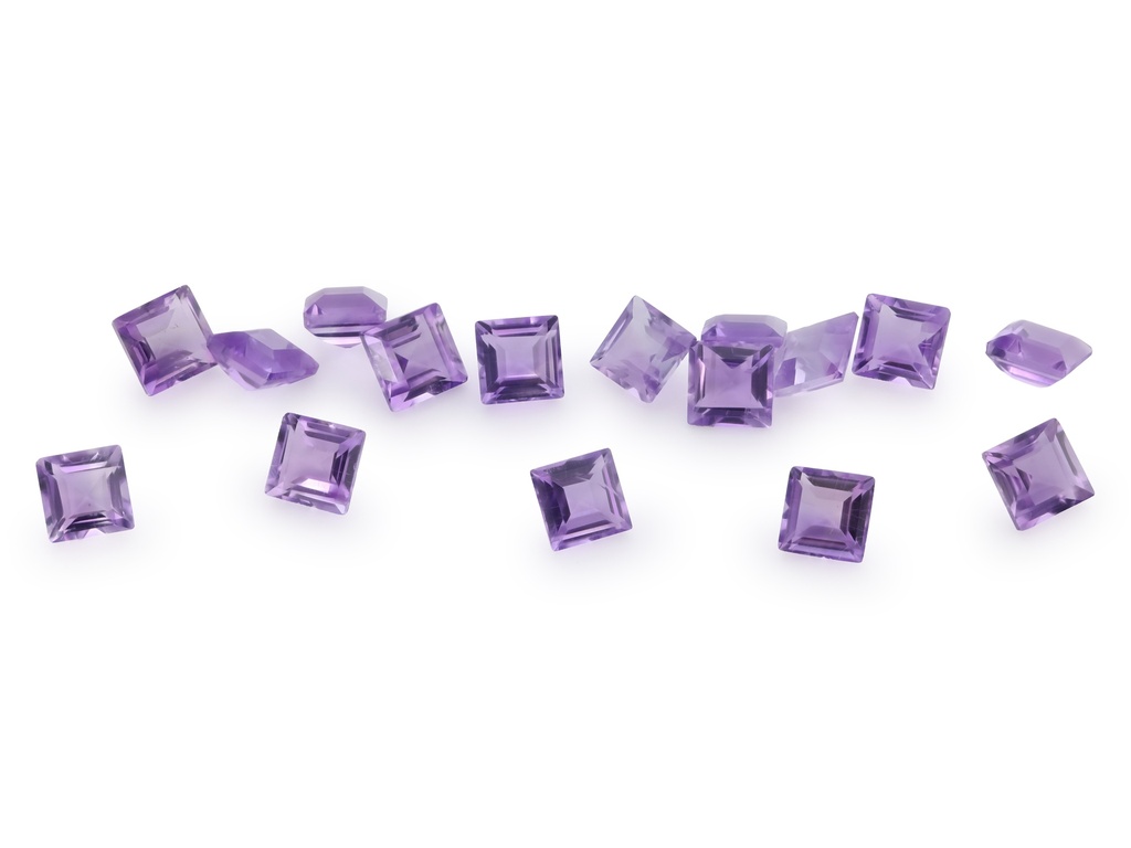 [QAQS0300F] Amethyst Light 3.00mm Carre Cut