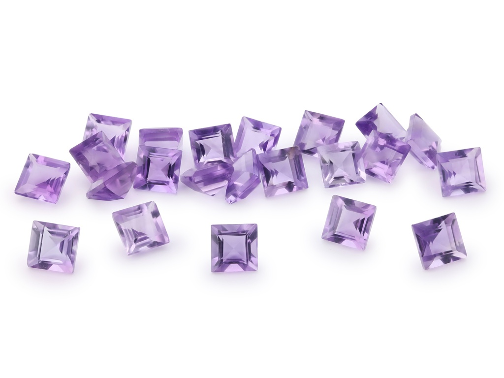 [QAQS0450F] Amethyst Light 4.50mm Carre Cut
