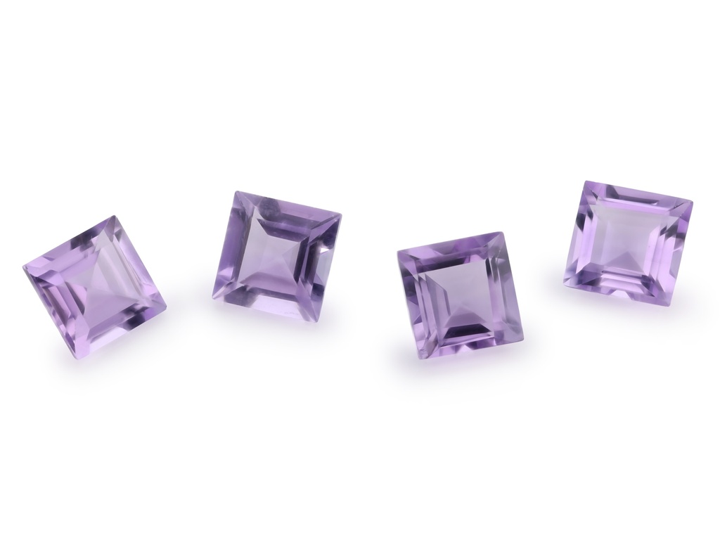 Amethyst Light 7.00mm Carre Cut