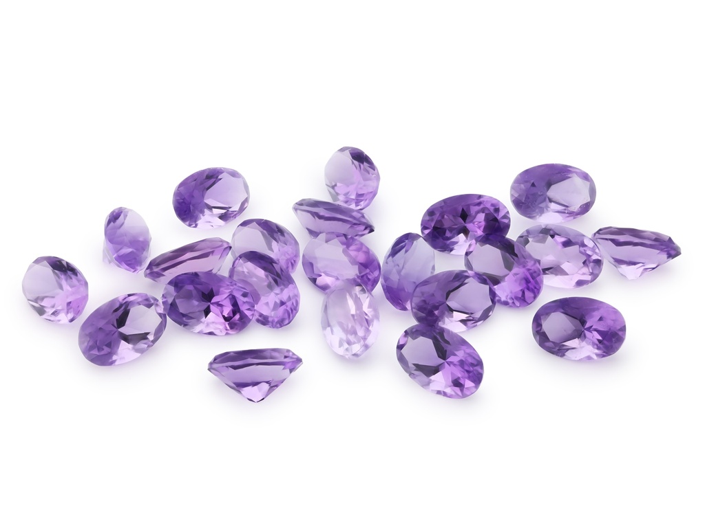 [QAVB0604F] Amethyst 6x4mm Oval Light Colour 