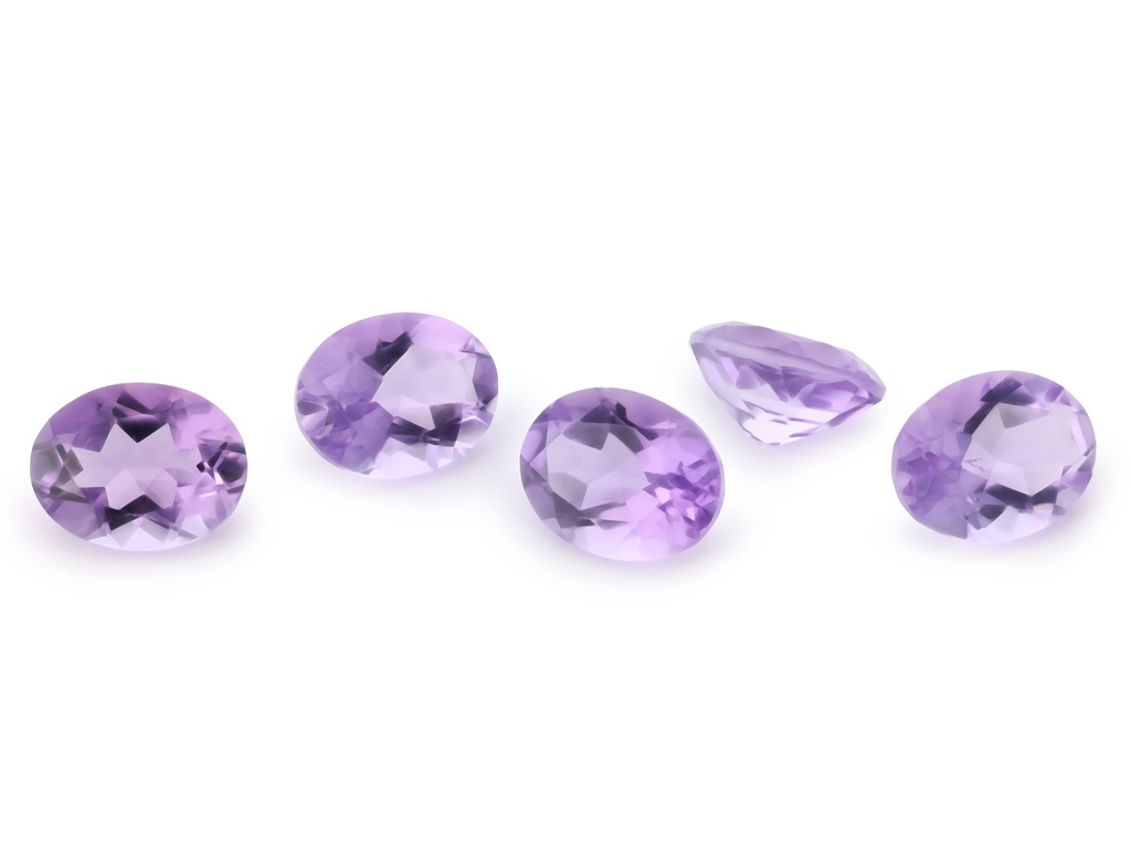 Amethyst 9x7mm Oval Light Colour 
