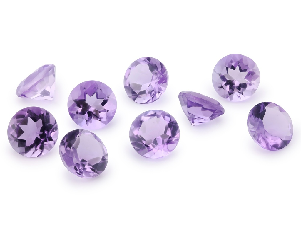 [QARB0800F] Amethyst 8.00mm Round Light Colour 