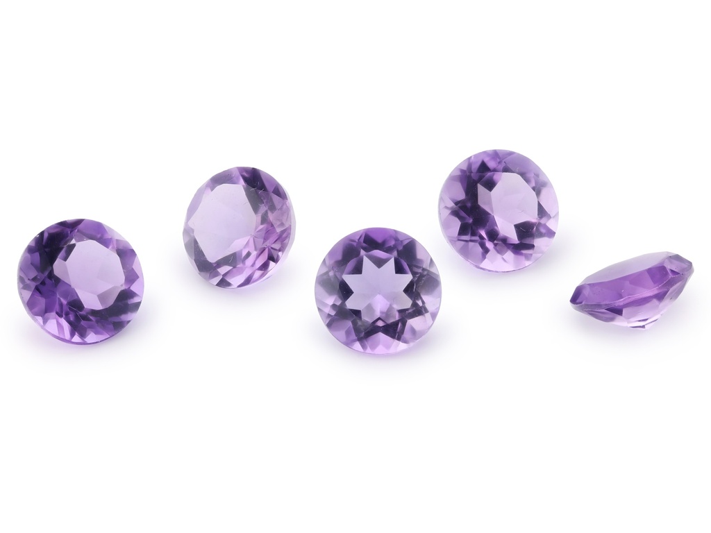 [QARB0850F] Amethyst 8.50mm Round Light Colour 