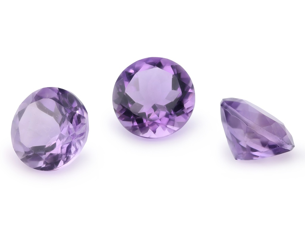Amethyst 11mm Round Light Colour 